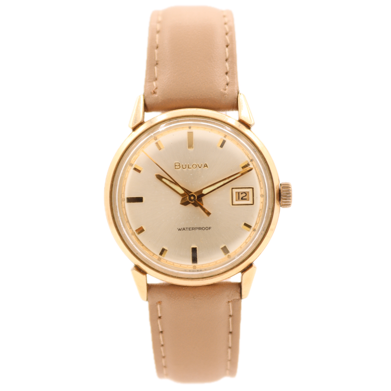 Vintage Bulova Silver Sunburst