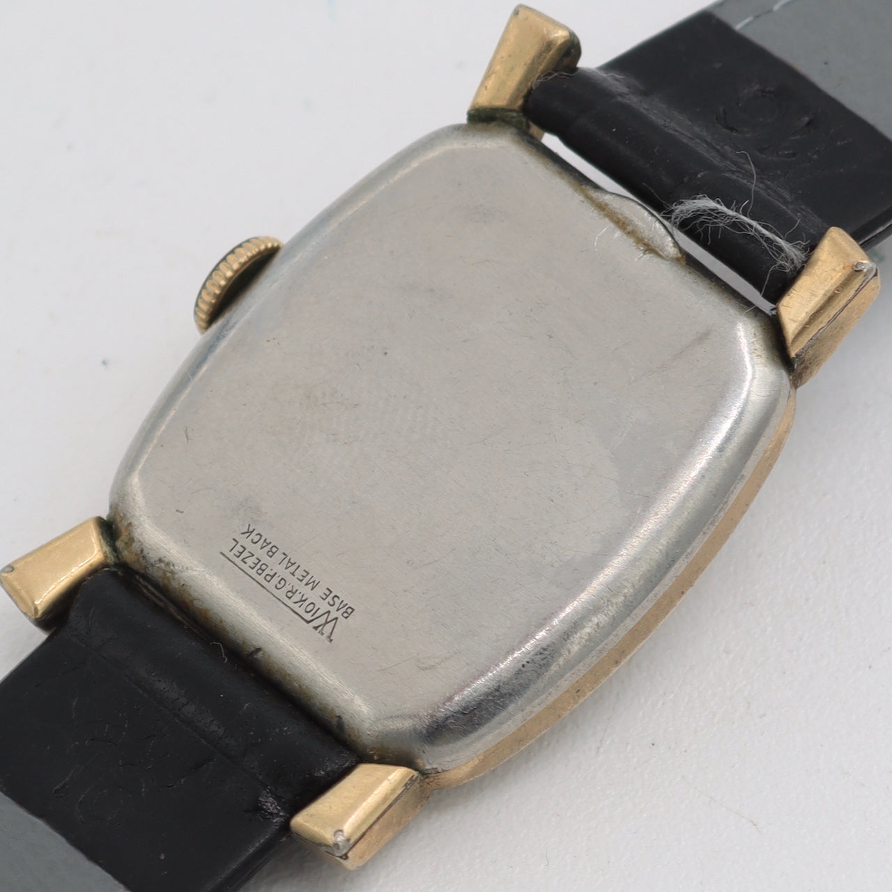 Vintage Elgin 6718 Durapower Men's Mechanical Wristwatch 554 Steel & 10k RGP
