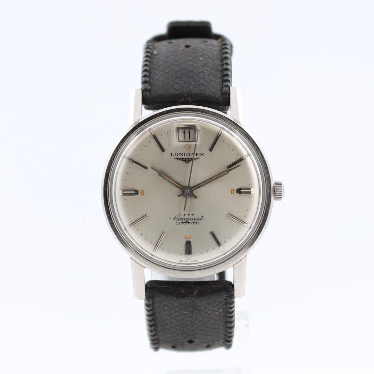 Vintage 35mm Longines 9024 Conquest 24J Men's Automatic Wristwatch 291 Steel