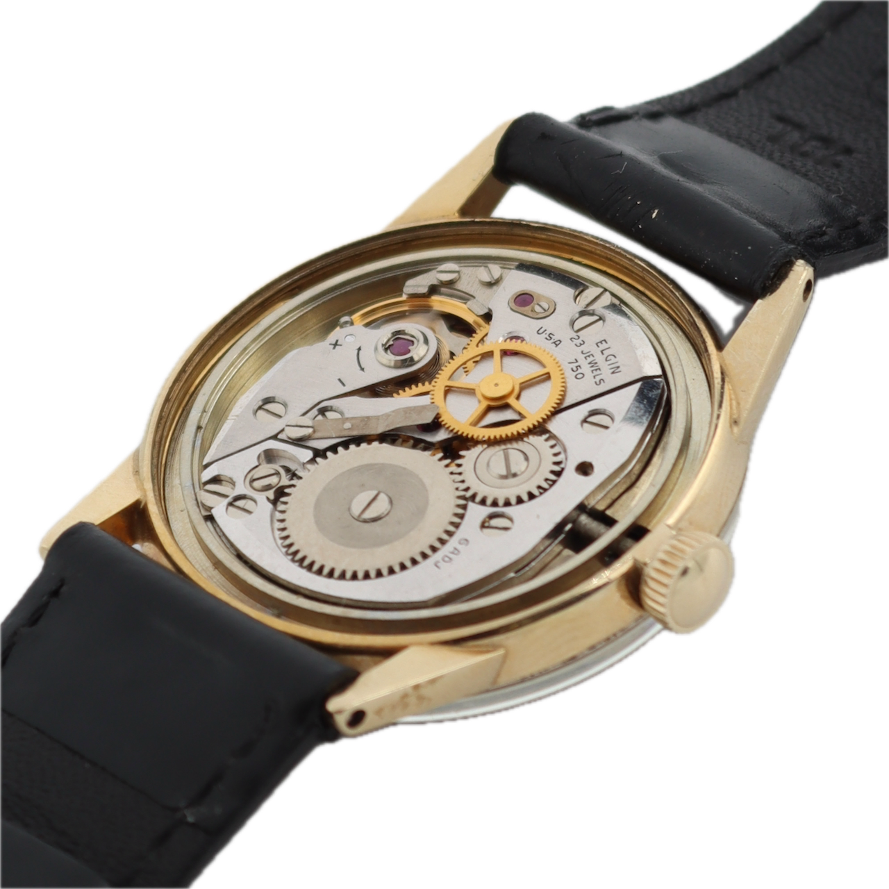 Vintage Lord Elgin 7690 Anthony 23JMen's Mechanical Wristwatch 750 14k GF