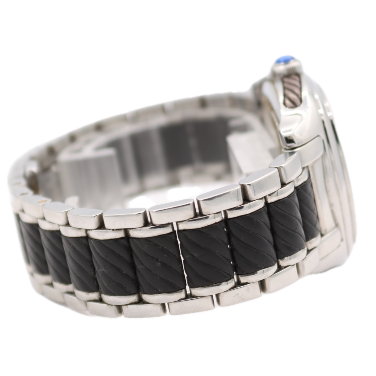 Vintage 36mm David Yurman Thoroughbred Men's Automatic Wristwatch Swiss Steel