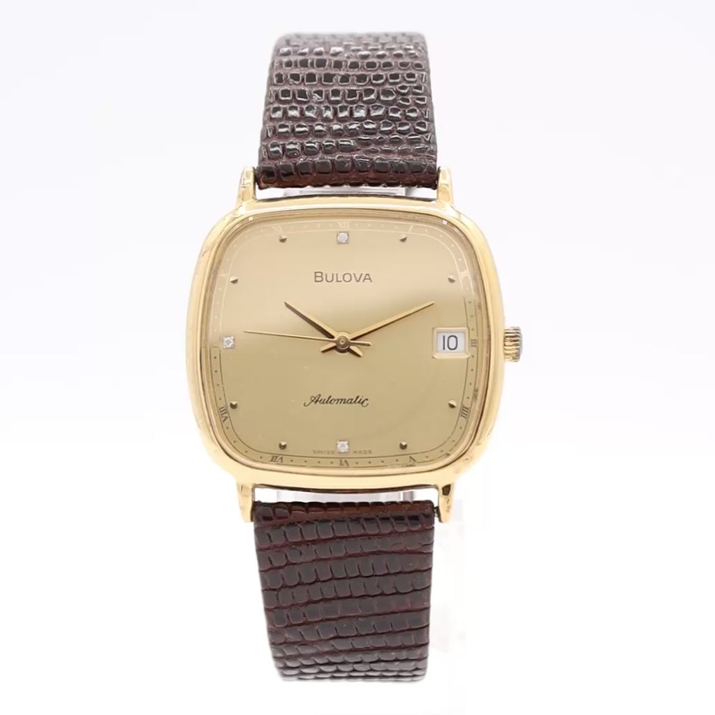 Bulova Square Date E-12399 1982