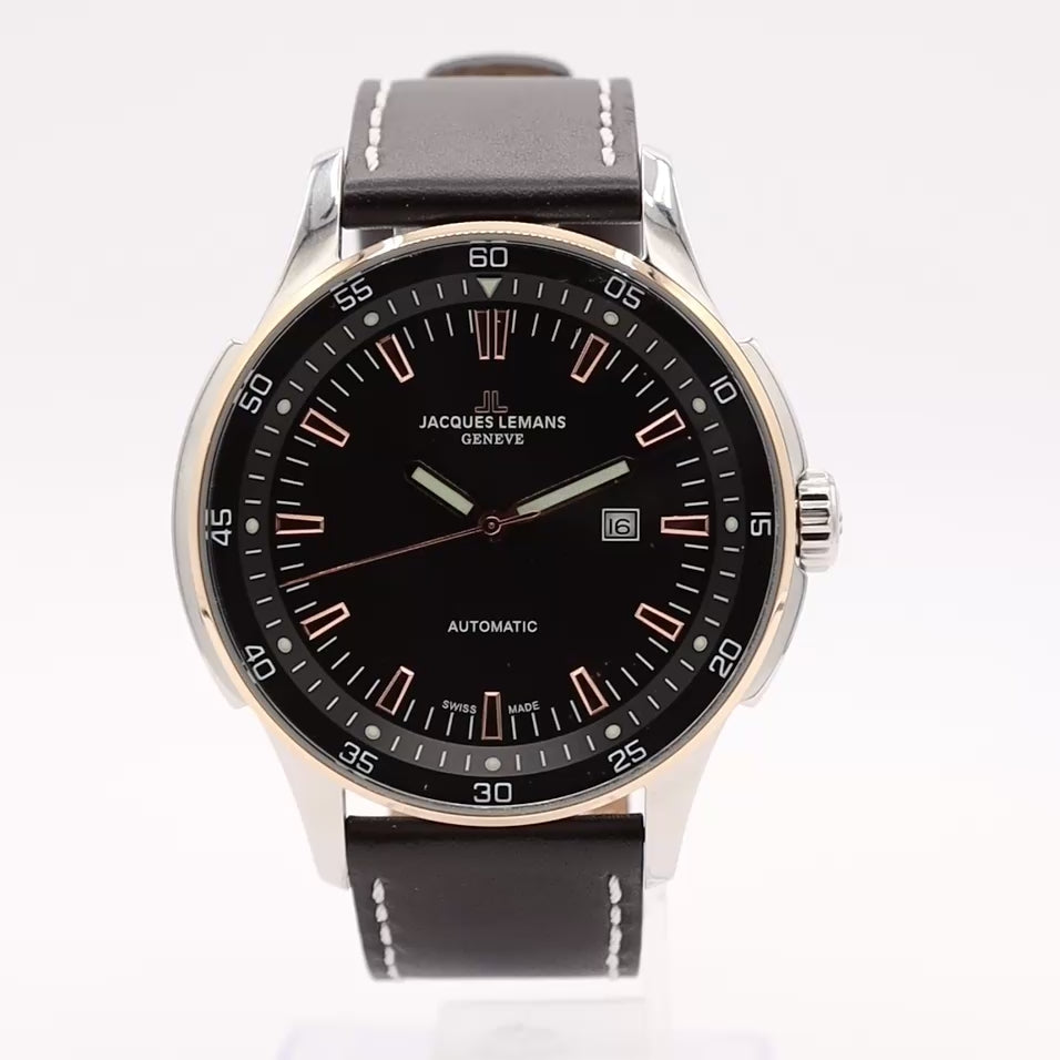Jacques Lemans Geneve Black Dial G-229C