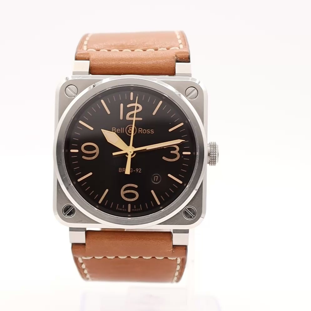 Bell & Ross Golden Heritage BR0392-GH-ST/SCA