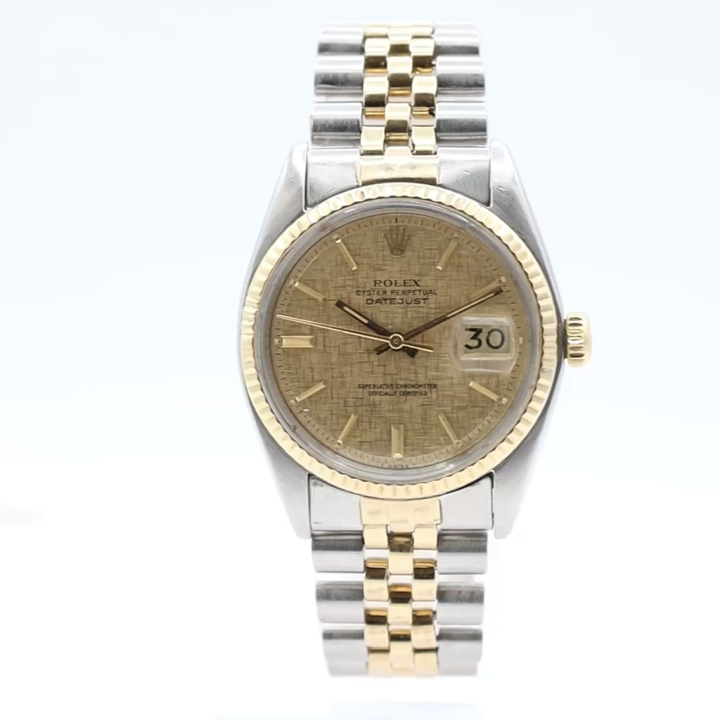 Rolex Datejust Linen Dial 1601 1973