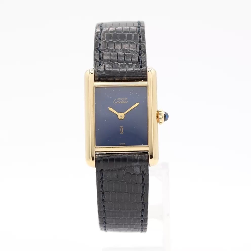 Cartier Tank Vermeil Blue Stardust