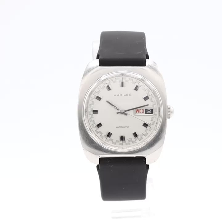 Jubilee Silver Dial Day Date F 504