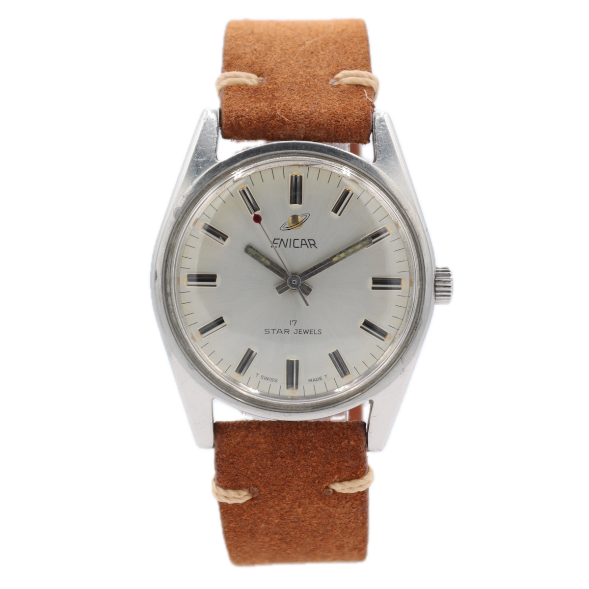 Enicar Ocean Pearl 2375 Brown Leather Band
