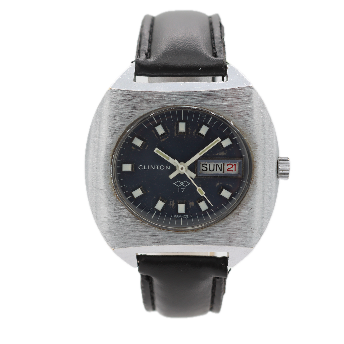 Clinton Blue Sunburst Dial P678
