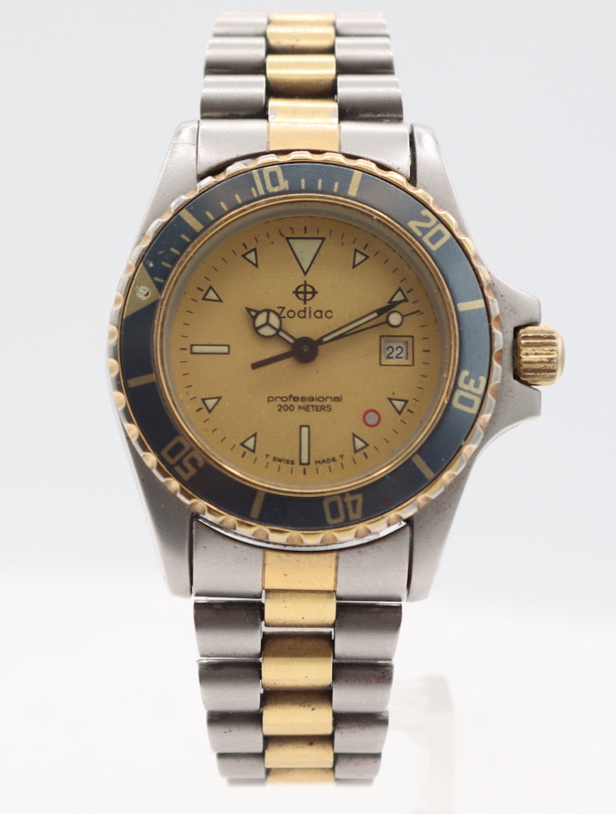 Zodiac Professional Diver Two Tone 208.26.04
