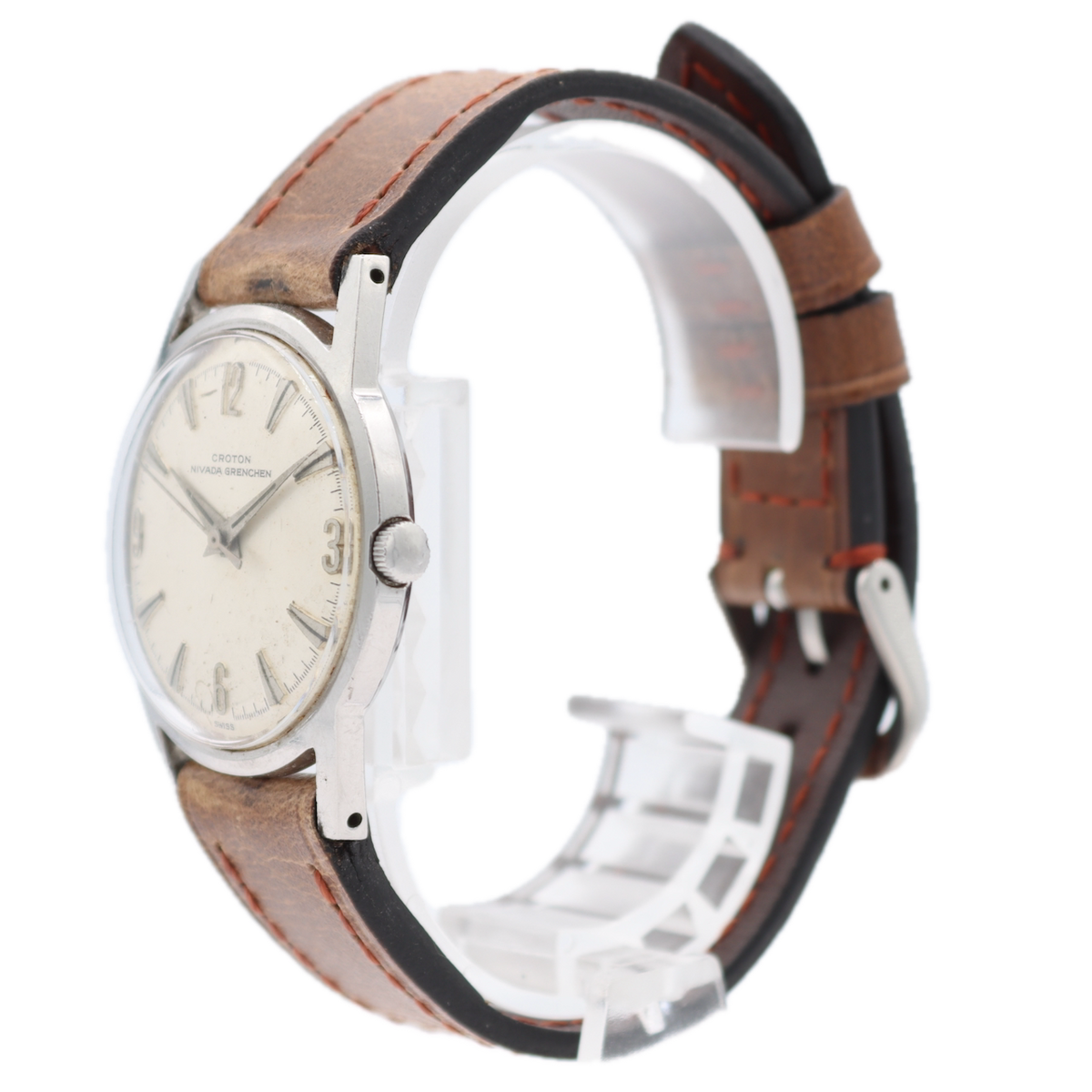 Croton Veri Thin C2449 Brown Leather Band