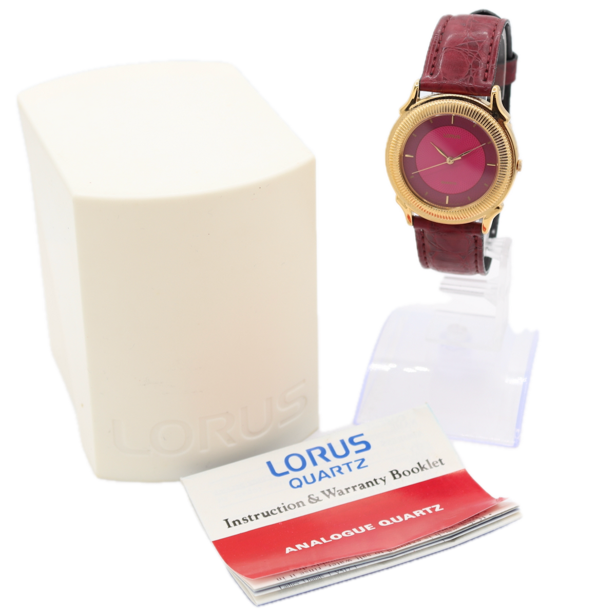 Lorus Pink Dial V501-6H90