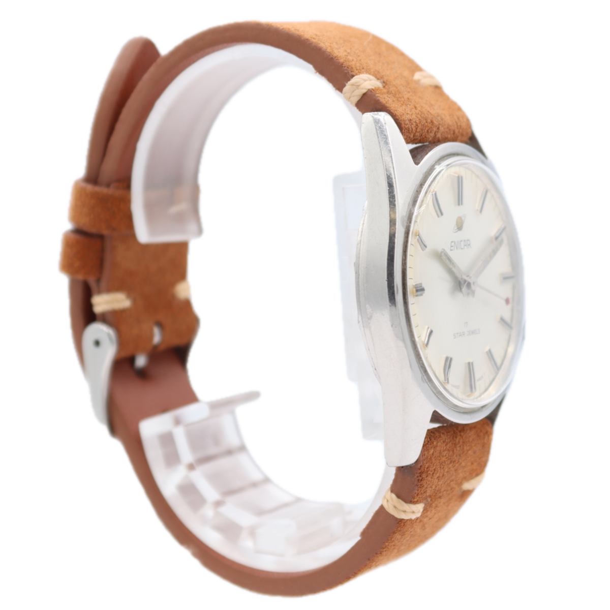 Enicar Ocean Pearl 2375 Brown Leather Band