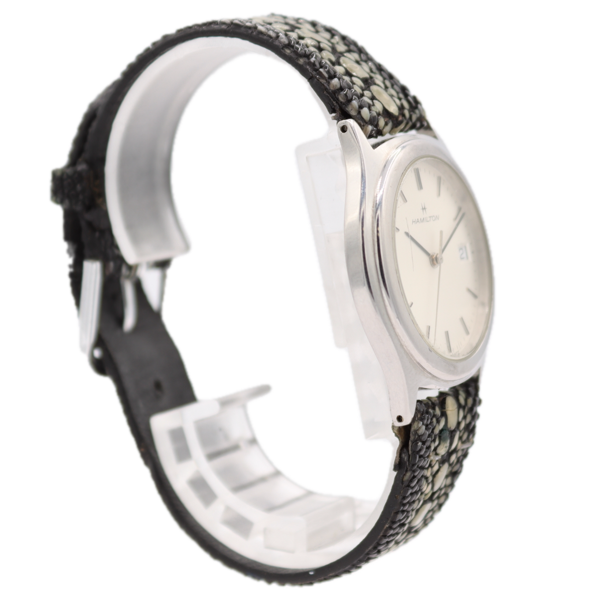 Hamilton White Sunburst Dial 8869