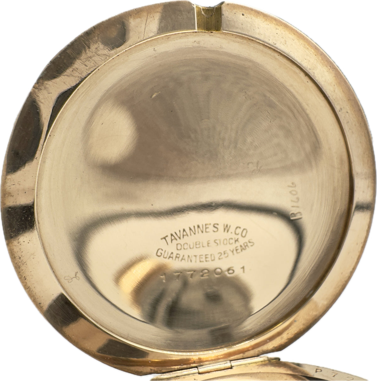 Tavannes Thin Engine Turned Coin Style Case