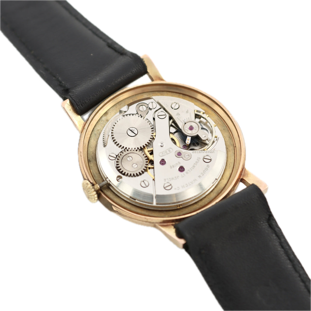 Gruen Hobnail dial
