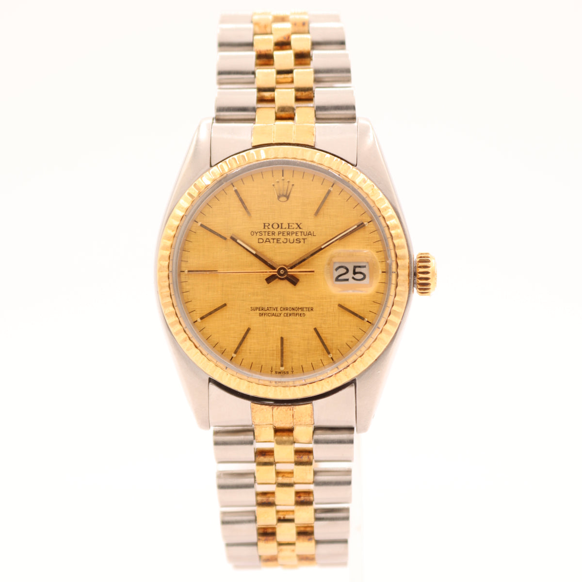 Vintage Rolex Datejust Linen Dial 16013